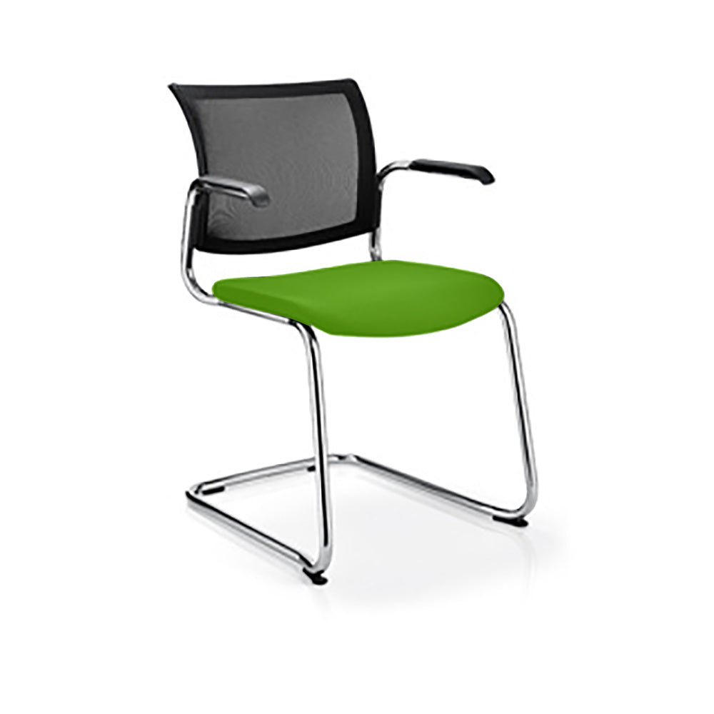 M101 Mesh Back Cantilever Chair with Arms