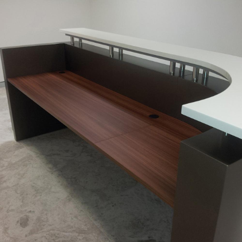 Executive J-Shape Reception Counter